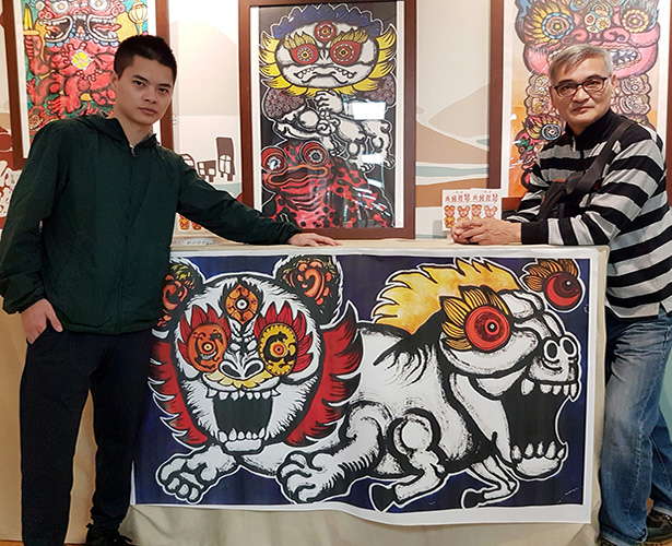 石碇服務區瑞獸化煞  華梵美術系學生劉康彥個展驚艷眾生