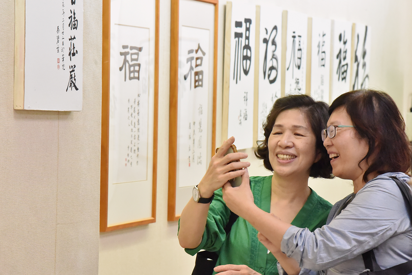 百福展參展同學分享作品，現場成為互相打卡的熱點。  