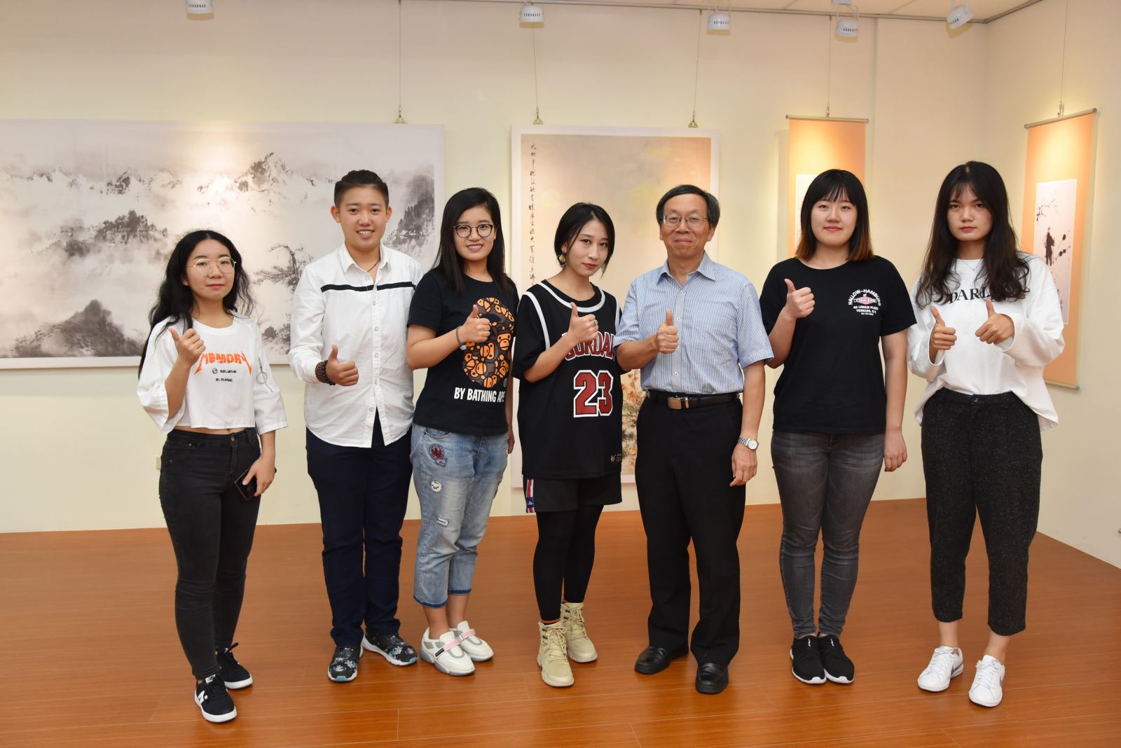 簡江儒主任秘書歡迎天津理工大學至華梵交換學習的同學