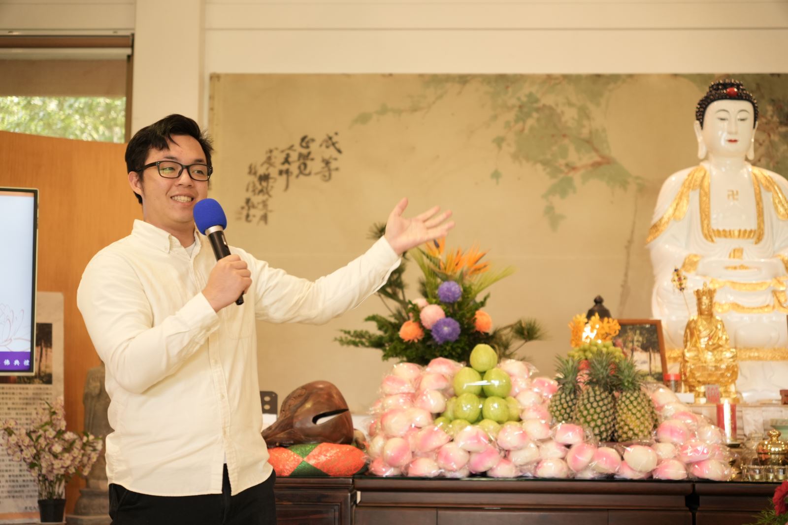 攝影與VR設計學系四年級張景翔分享對學校一路相伴的感恩。