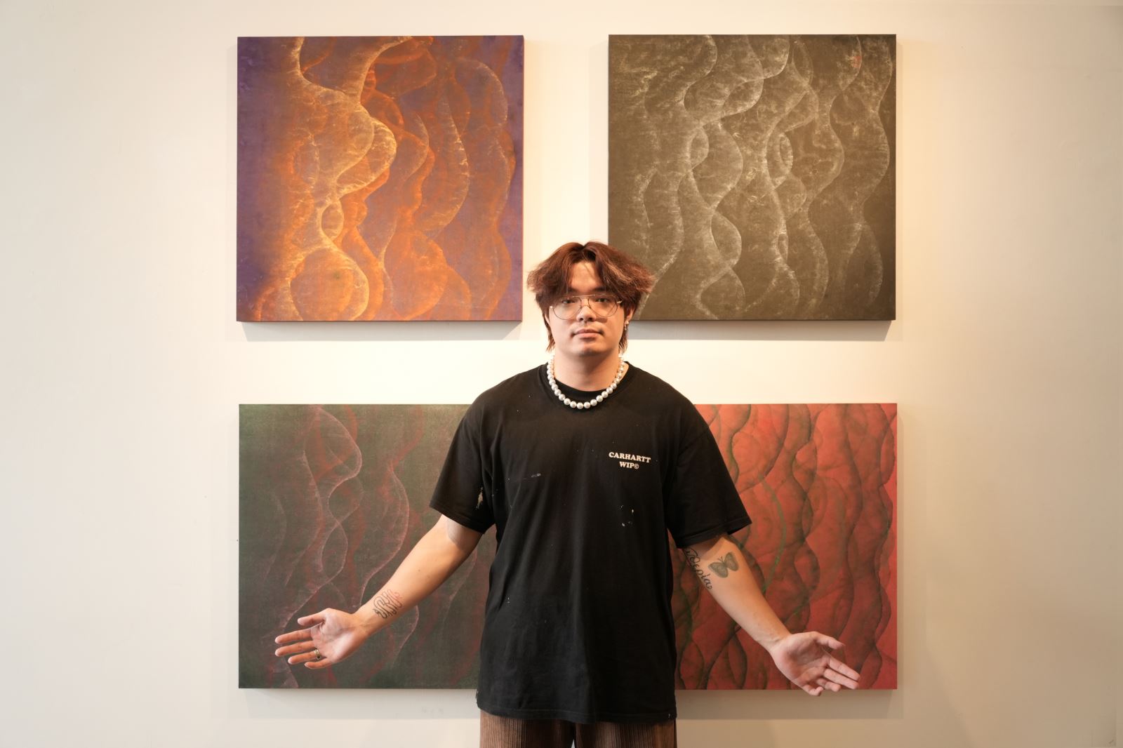 美術與文創學系尤凱傑同學作品〈豎海〉。