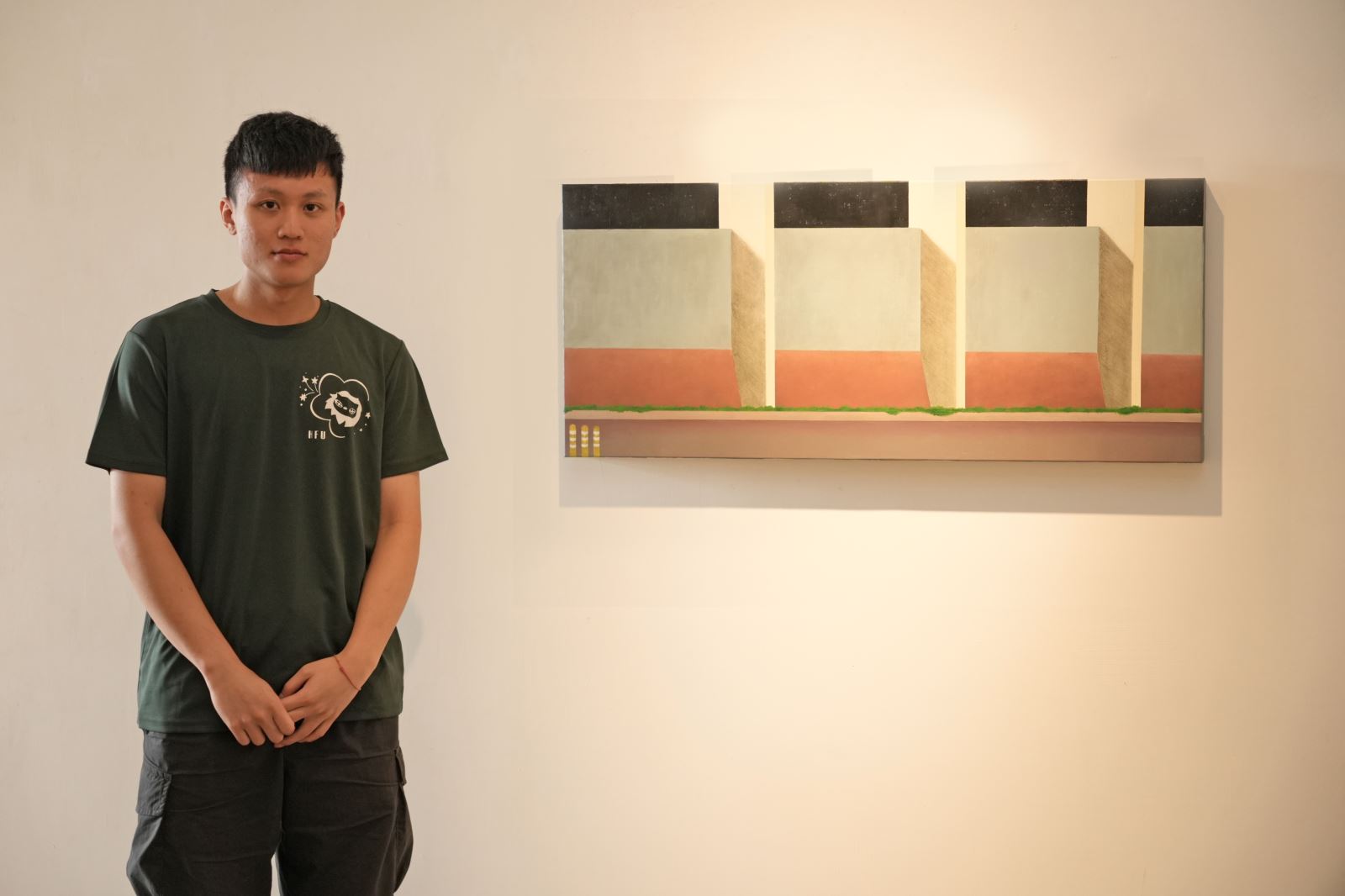 美術與文創學系林上喆同學的作品〈路途〉。